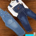 شلوار پیش بندی جین بچگانه - Image 2