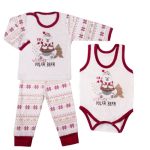 ست 3 تکه طرح خرس سفید