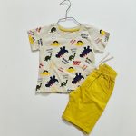 ست تیشرت و شلوارک طرح دار - Image 7