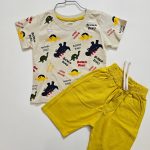 ست تیشرت و شلوارک طرح دار - Image 6