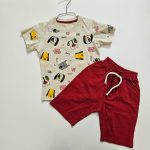 ست تیشرت و شلوارک طرح دار - Image 8