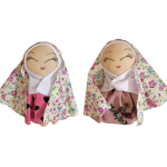 عروسک دختر چادر گل گلی
