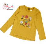 بلوز نخی دخترانه طرح گل