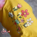بلوز نخی دخترانه طرح گل - Image 3